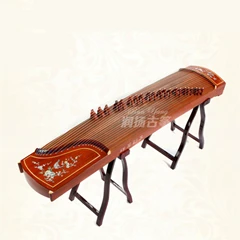 Мастер подписи профессионального представления Китай guzheng музыкальный инструмент Choi винт zither 21 струны с полными аксессуарами - Цвет: pattern 4