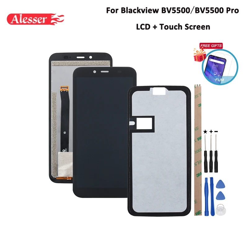 Alesser для Blackview BV5500 ЖК дисплей и сенсорный экран в сборе Pro Аксессуары телефонов +