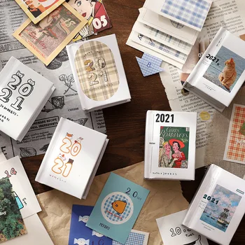 

377PCS 2021 Calendar Theme Pad 365 Days Mini Thick Memo Book Gift 51mm*74mm