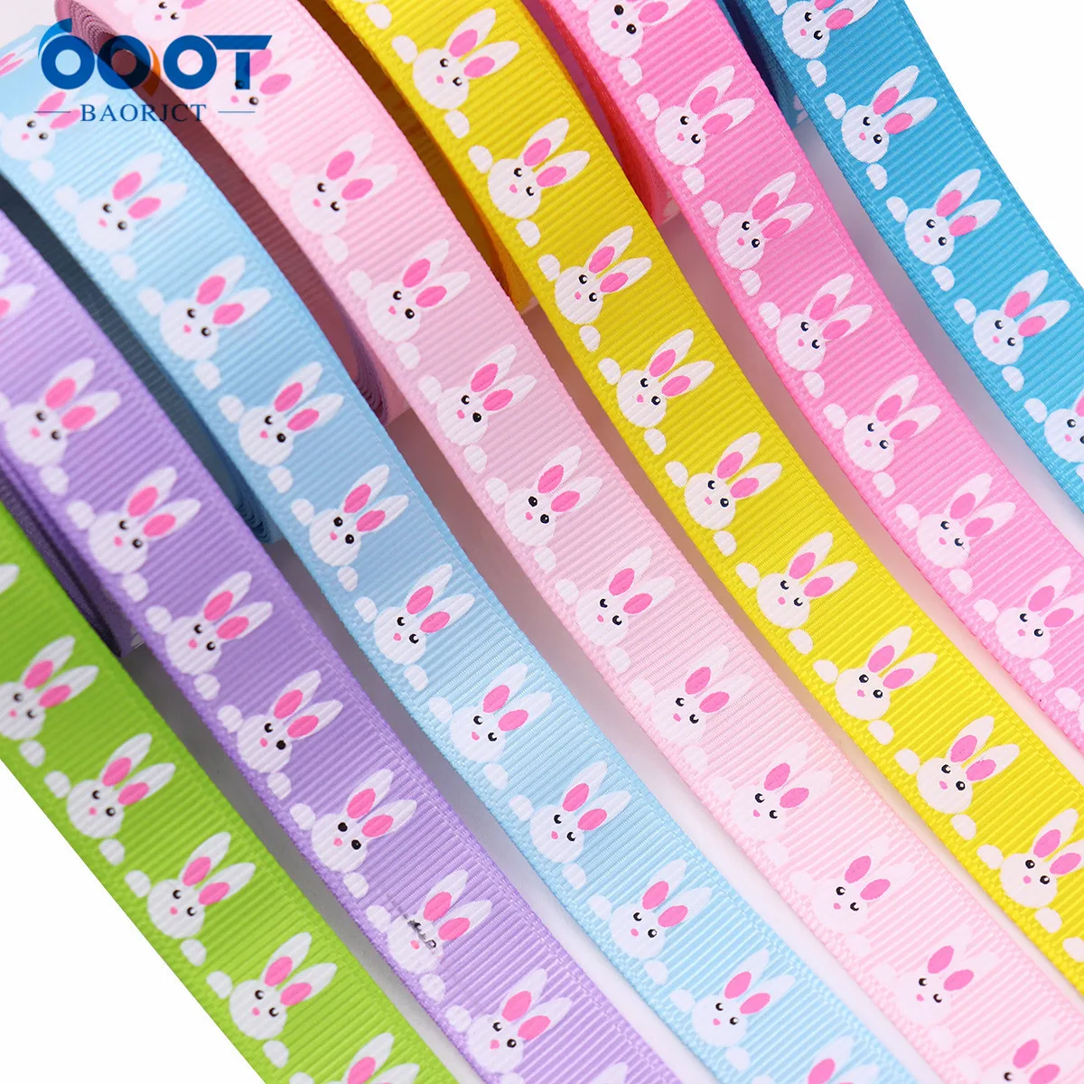 Easter Series Flash Printed Grosgrain Ribbons,16mm 10Yards M-211109-2078 Gift Wrap Bow Cap DIY Accessories Decorations