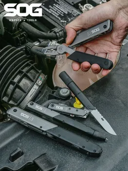 

SOG Qorg Q1 / Q2 / Q3 / Q4 Tactical Pen Scissors Multifunctional Bottle Opener Outdoor Camping Survival Self Defense Tool
