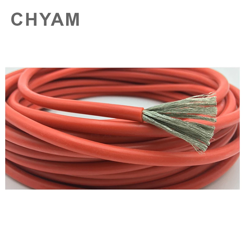 Кабель из мягкого силикона, 11AWG 10AWG 9AWG 8AWG 7AWG 6AWG 4AWG 35  50  70 мм2, термостойкий, 200 °, морозостойкий-60 ° (art.: 3a396b4b1cd) - 3a396b4b1cd