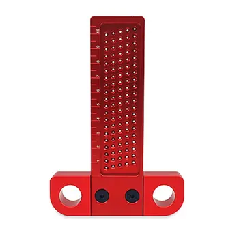 

Woodworking Scribe T-type Ruler Hole Scribing Gauge Aluminum Crossed Feet woodworking crossed-out tool Measuring Tool