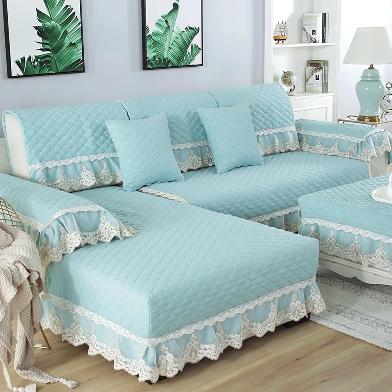 

Sofa Cushion Fabric Anti-slip Thick European Style Four Seasons Universal Leather Sofa Cushion Washed Cotton
