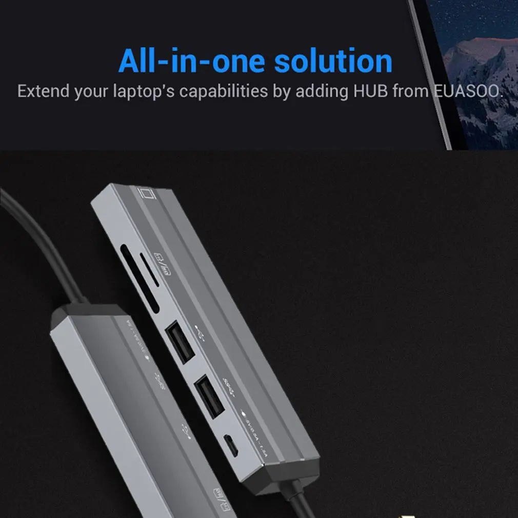 USB C концентратор USB-C к HDMI Adaptador Thunderbolt RJ45 3 концентратор USB для MacBook samsung Dex Galaxy S10/S9 USB-C