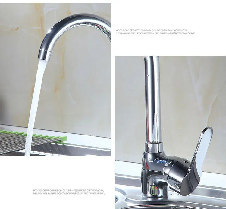 Chrome Kitchen Faucets SDSN Hot Cold Kitchen Faucet Quality Zinc Alloy Kitchen Sink Mixer Tap Polished Chrome Kitchen Faucets