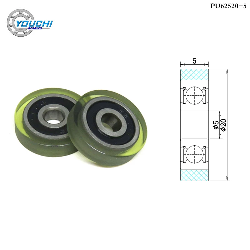 PU revestido de borracha Counter Wheel, 605RS