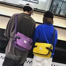 Корейский стиль сплошной цвет флип Мужская и женская сумка на плечо простая повседневная ручная сумка через плечо тройной рюкзак