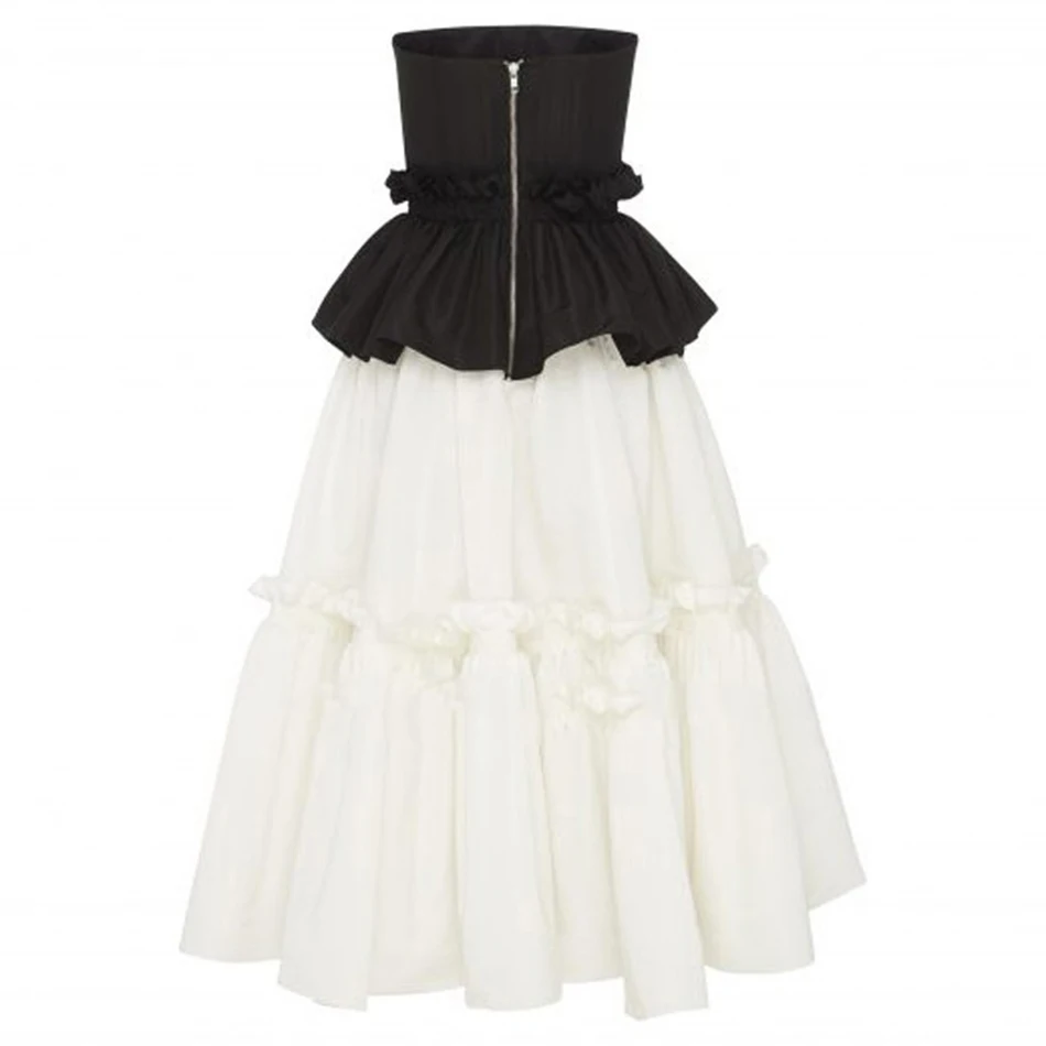 2020 New Women's Fashion Sexy Strapless Patchwork