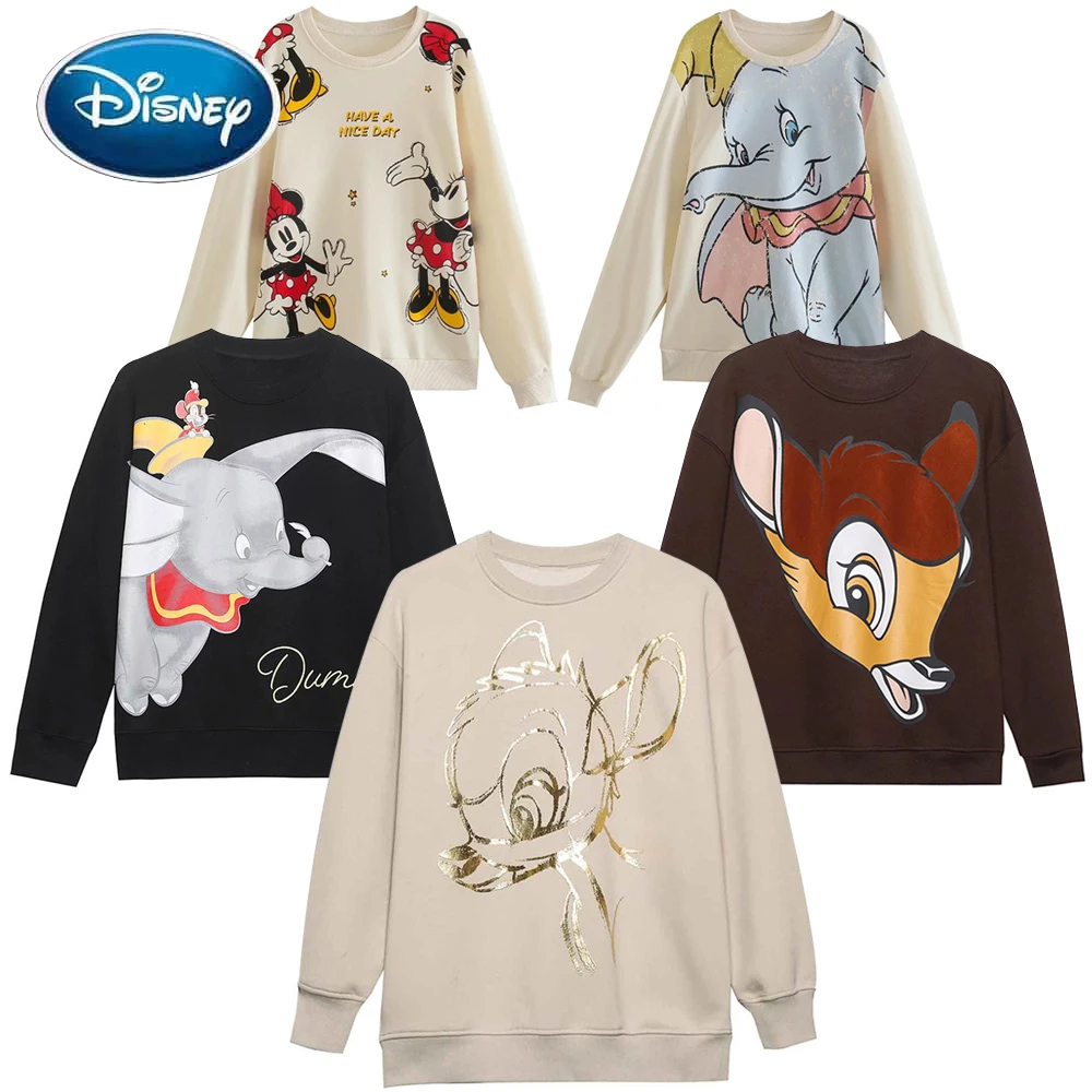 女性用ディズニー長袖スウェットシャツ ミッキーマウス ドナルドダック ダンボ 不思議の国のアリス ラウンドネック 漫画プリント パーカー スウェット Aliexpress 女性用ディズニー長袖スウェットシャツ ミッキーマウス ドナルドダック ダンボ 不思議の国のアリス ラウンドネック 漫画プリント パーカー スウェット Aliexpress