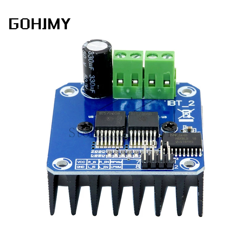 Двойной модуль двигателя высокой мощности BTS7960 43A H-bridge для самостоятельной
