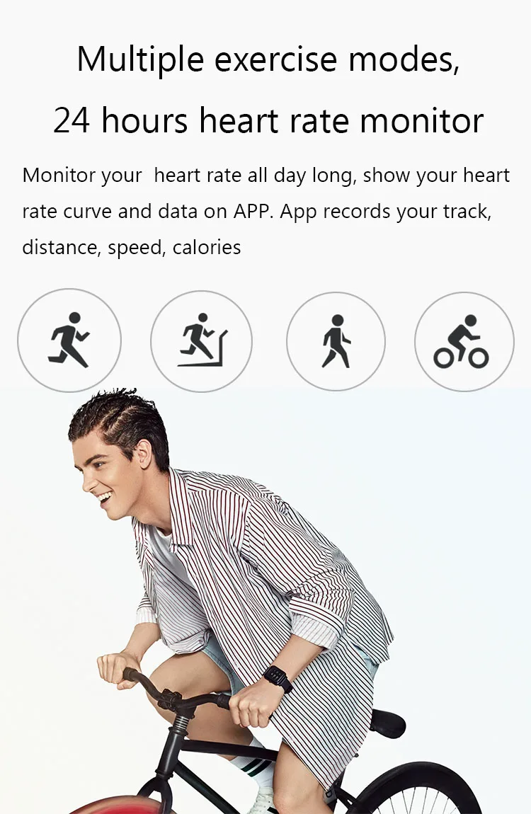 Глобальная версия Amazfit Bip Lite Smartwatch 45 дней Срок службы батареи 3 АТМ Водонепроницаемый 24 ч монитор сердечного ритма во время сна Розовый Черный