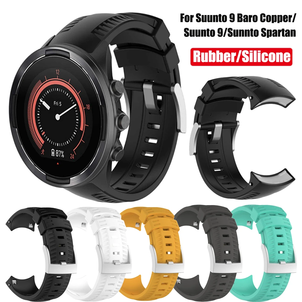 Резиновый ремешок для часов Suunto 9/Suunto 9 Baro Copper/Sunnto Spartan сменный Браслет браслета