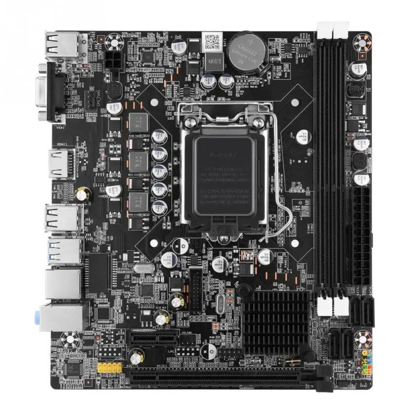 Intel B75 LGA 1155 Материнская плата mикро ATX 16 Гб 2 DDR3 1600 1333 USB 3,0 PCI-E 3,0 SATA 3,0 Для Core 2 3 i7 i5 i3 Pentium LGA1155