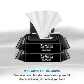 

Cleaner Wet Wipes Tissue Eyewear Cleaning Dust Travel Portable Disposable Sneakers Cleaning Wet Wipes White Shoes Artifact