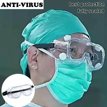 

Protective Safety Glasses Work Anti Virus Eye Anti-Fog Antisand windproof Anti Dust Saliva Transparent Goggles Eye Protection