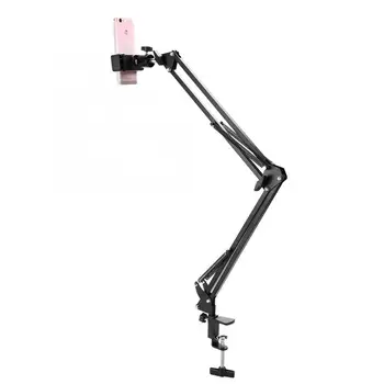 

Flexible Universal Long Arm 360 Rotation Lazy Mount Mobile Phone Holder for Bed Desk Photo Studio