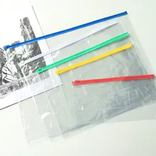 4 шт./лот A4 A5 A6 B4 B5 прозрачный файл на молнии утолщение Защитная Сумка для документов канцелярские товары офисные принадлежности