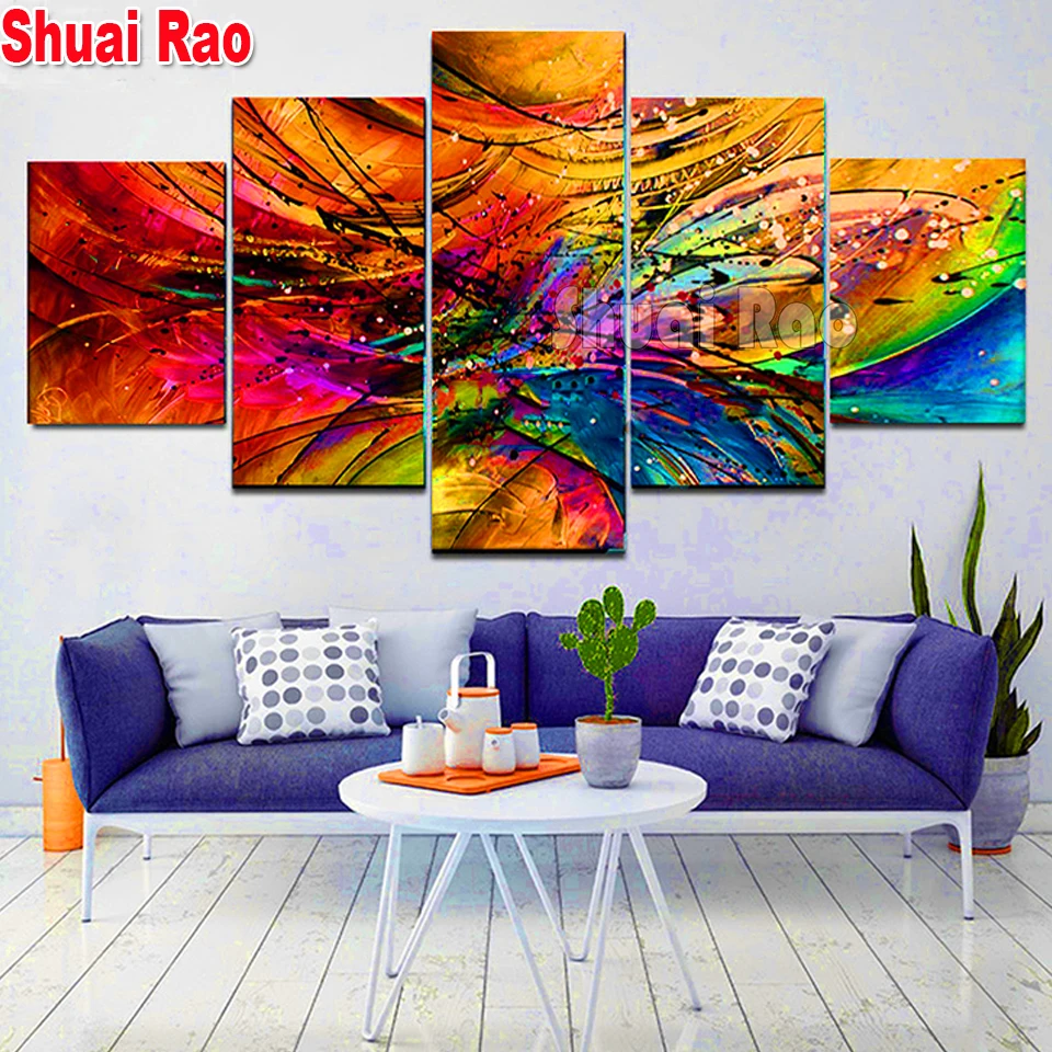 5D DIY Large Diamond Painting, Cross Stitch, Wall Art, Hanging Painting,  Full Round Drill, Embroidery for Home Decor, Waterfall - AliExpress