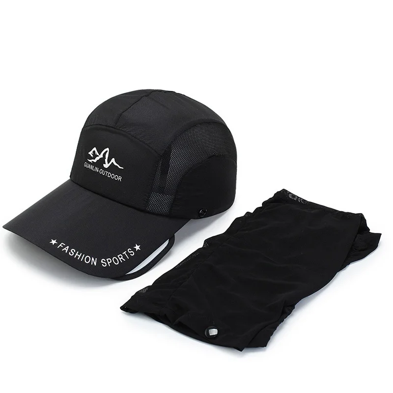 

Outdoor Sport Fishing Hat Split hat Hiking Visor Hat UV Protection Face Neck Cover Fishing Sun Protect Cap