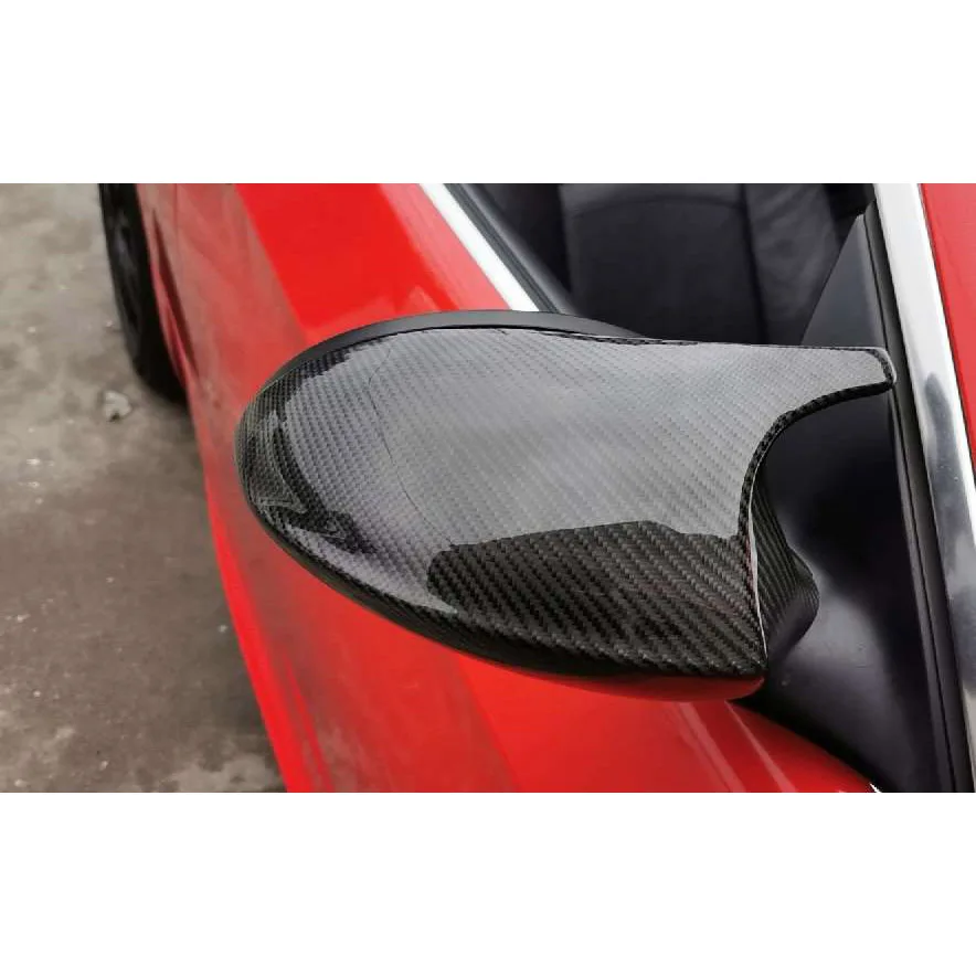 For BMW E90 E92 E93 2005 -11 Replacement Real Carbon Fiber Rearview Horn Mirror Cover