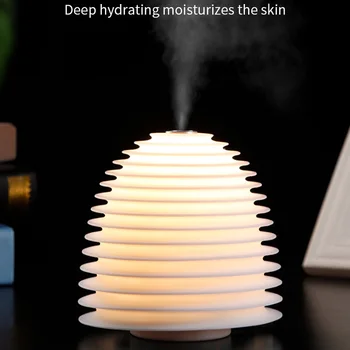 

250ML Mini USB Air Humidifier Hydrating Humidification Atomizer Aromatherapy Oil Diffuser With Night Light For Home Car Bedroom