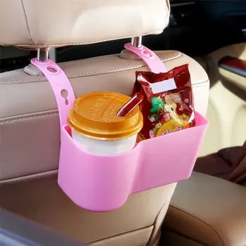 

Adjustable Auto Drinks Holders Multifunction Food Shelves Cup Holder Car Seat Back Organizer Car Supplies Car Accessories