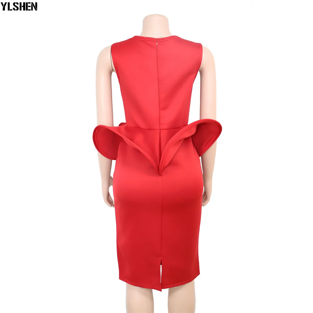 African Dresses for Women Dashiki 2019 New African Clothes Bazin Riche Sexy Slim V-neck Robe Africain Grown Bodycon Africa Dress 11