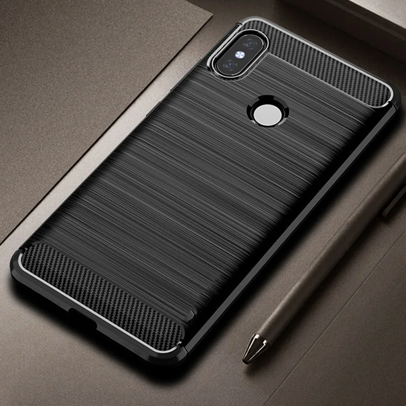 Best TOKOHANSUN Silicone Phone Case For Xiaomi Redmi 6 6A Pro 7 Pro A2 Lite Case Carbon Fiber Cover For Redmi Y2 Soft TPU Cases Coque