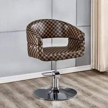 

Factory direct barber chair hair salon hairdressing can be raised and lowered rotary adjustment chair simple hairdressing chair