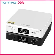 TOPPING D50s ES9038Q2M*2 DAC Bluetooth 5.0 LDAC DSD512 32Bit/768K Hi-Res Audio HIFI Decoder