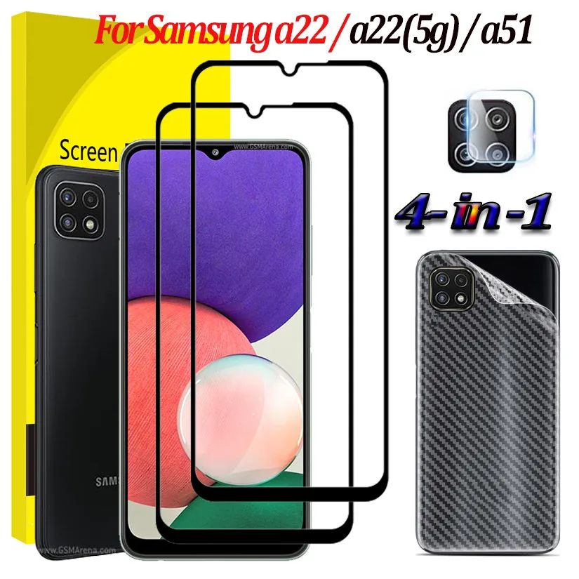 

Protective Glass For Samsung Galaxy A22 5g Screen Protector Samsung A 22 A22 A51 4G Camera Back Film Galaxy A22 Safety Glass