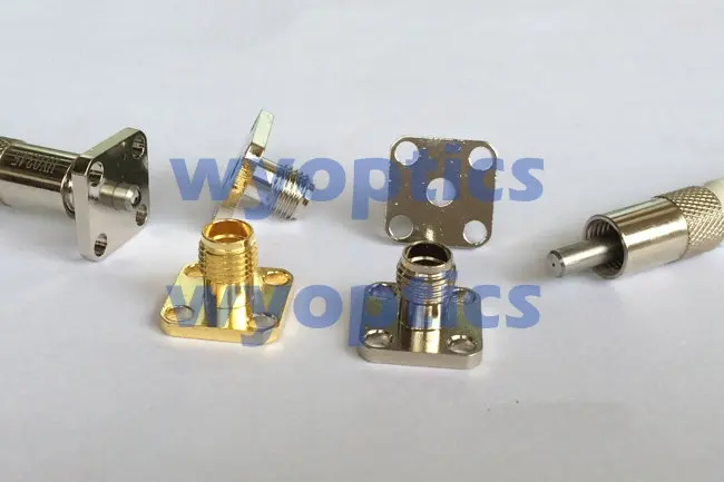 SMA905 Socket SMA Flange Adapter Interface Female Head Instrument Socket Optical Instrument Hole