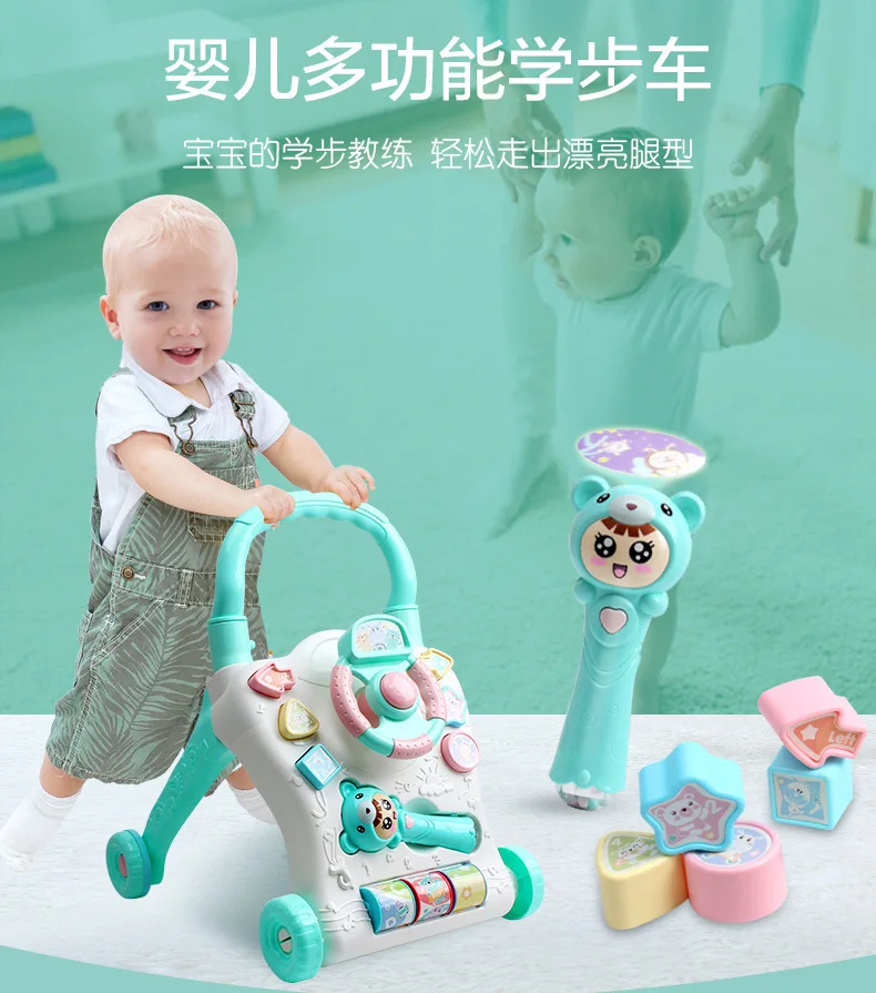 

Baby Walker Cart 0-2-Year-Old Children Baby Multi-functional with Music Anti-0 Type Legs Baby Walker Toy