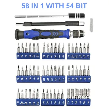 

58 In 1 Multifunctional Magnetic Driver Kit Precision Screwdriver Set Steel Repair Tools Kit For Phone Tablet Watch Computer