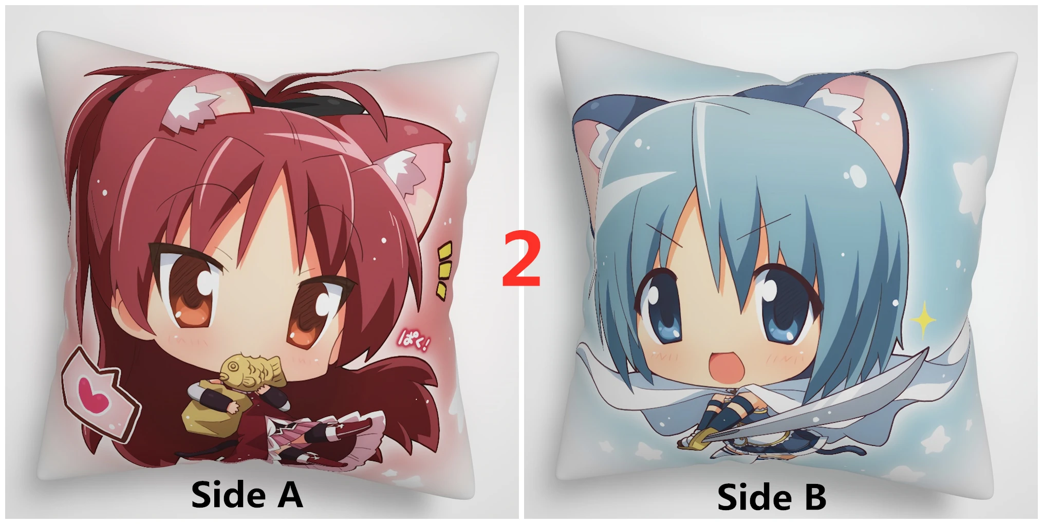 2 Puella Magi Madoka Magica аниме двусторонний чехол для подушки - Цвет: 2