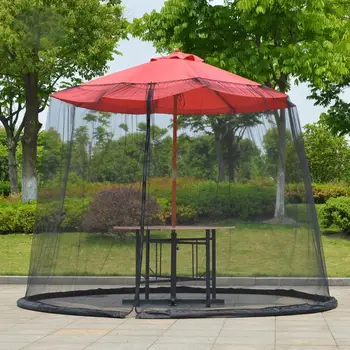 

Mosquito net Outdoor Umbrella Table Screen Enclosure Bugs Mosquitoes Patio Picnic Net Cover Sunshade mosquito Nets