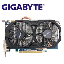 Gigabyte GV-N660WF2-2GD placas gráficas 192bit gddr5 gtx660 n660 rev.2.0 placa de vídeo para nvidia geforce gtx660 hdmi dvi cartões usados
