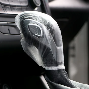 

10/20/50/100 PCS Waterproof Universal Car Gear Shift Cover Disposable Plastic Automotive Interior