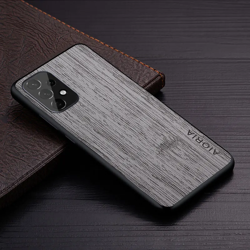 Luxurious Bamboo Wood Pattern Leather Phone Case