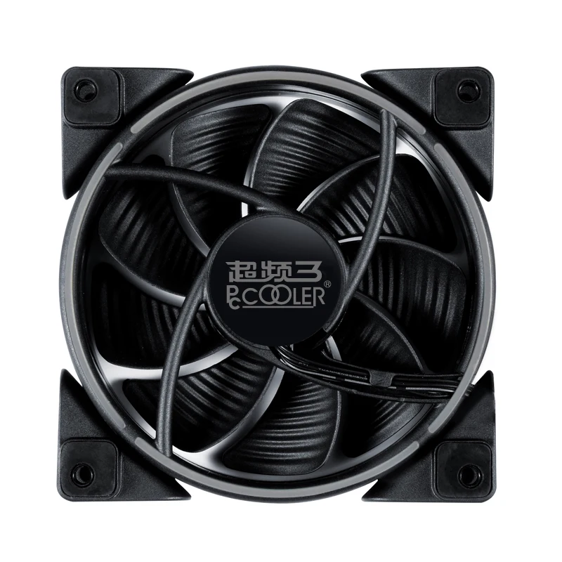 Pccooler RGB HALO 14 см чехол для компьютера регулируемый вентилятор 4PIN& 3PIN RGB тихие PWM вентиляторы 140 мм кулер для процессора водяное охлаждение Замена вентилятора