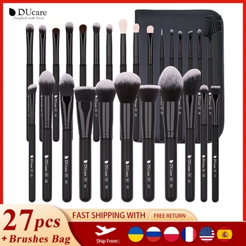 DUcare Makeup Brushes Set 8- 27Pcs Foundation Powder Eyeshadow Synthetic Goat Hair Cosmetic Make Up Brush pinceaux de maquillage 1