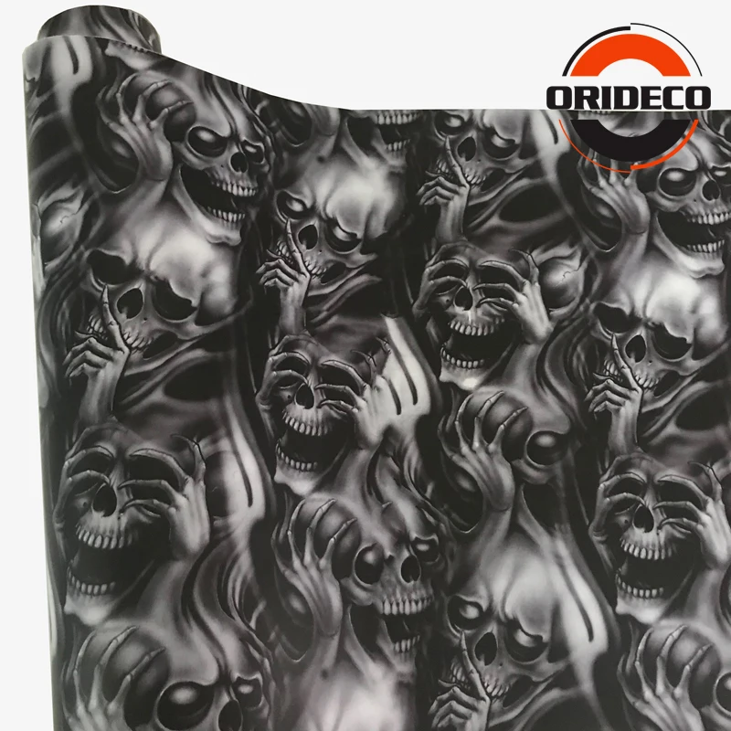 gray skull design camo vinyl sticker sticker bomb decal 2