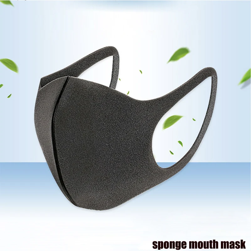 

2020 New Sponge Mouth Mask Unisex Face Mask Reusable Anti Pollution WindProof Breathable Cover mask Dustproof washable