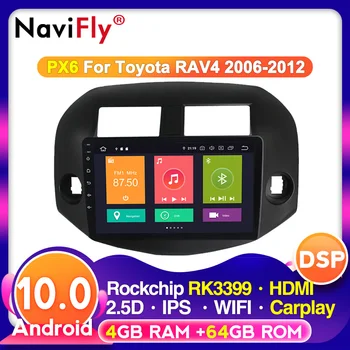 

4G RAM CarPlay Android 10 for Toyota RAV4 Rav 4 2008-2011 Car Multimedia wifi RDS IPS FM AM DAB DVR