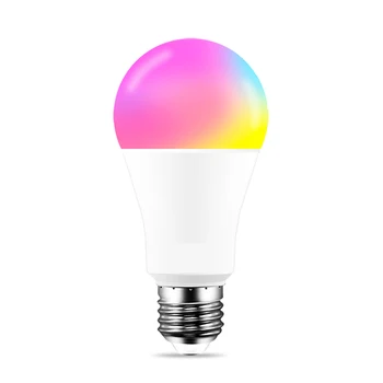 

RGB Smart Light Bulb Siri Voice Control 15W Dimmable E27 B22 WiFi LED Magic Lamp AC 110V 220V Work with Alexa Google Assistant