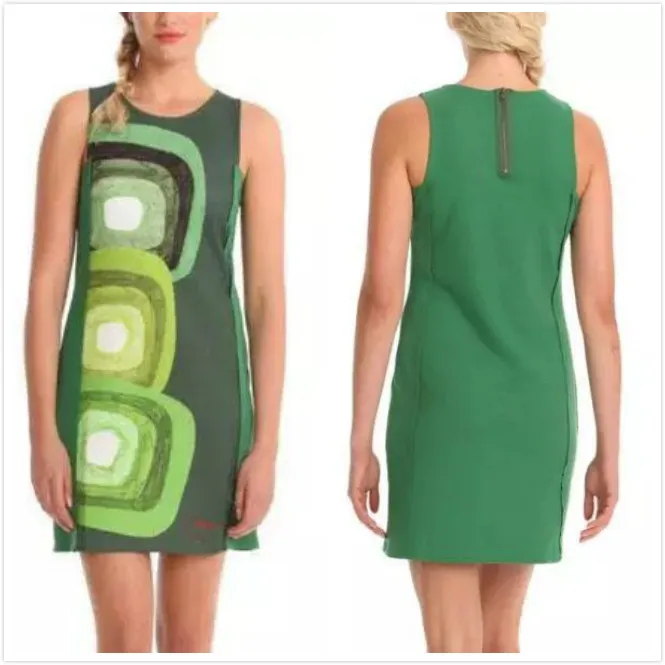 

Spanish dress printed sleeveless tank top dress