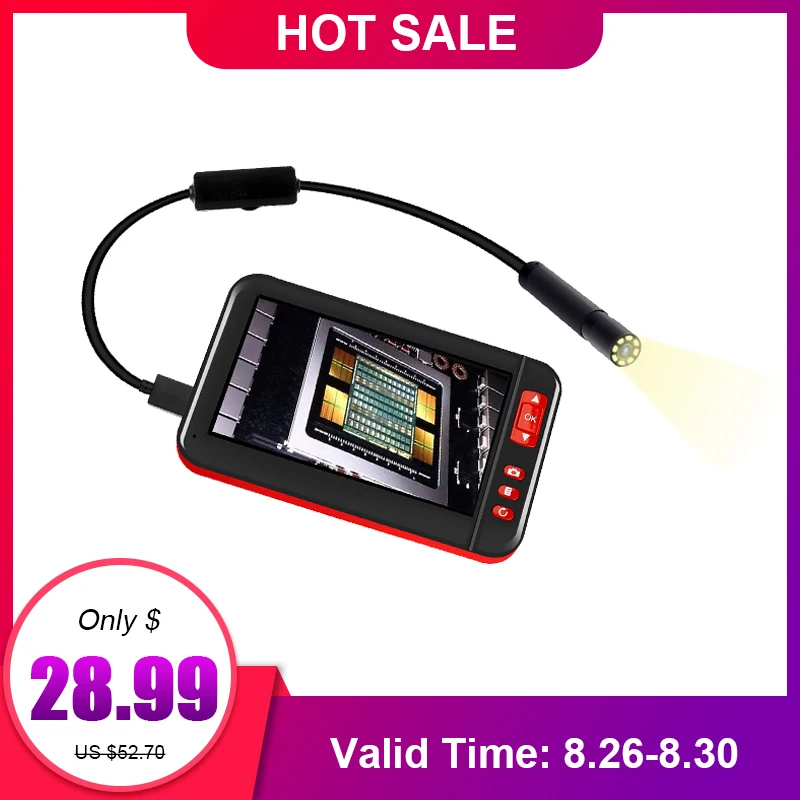 

Mini Camera Industrial Endoscope HD 1920x1080 Borescope Inspection Camera Plug And Play Endoscope Camera Endoscope For Cars