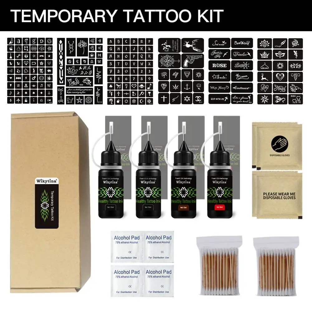 Organic Jagua Fruit Gel Temporary Tattoo Ink Kit Semipermanent Tattoo