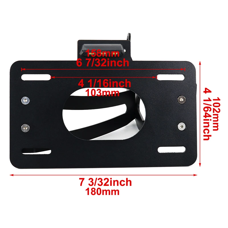 Side Fender Eliminator Side Mount License Plate Holder Fit for YAMAHA XV 535 Virago XV 1100 Virago